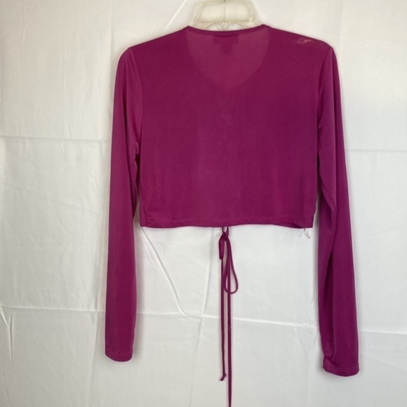 Just Polly New York. Size X-Large  crop top long sleeve. - Picture 3 of 7